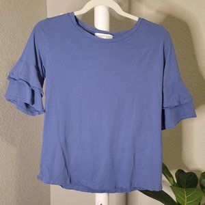 3 for $15, 5 for $20 Amour Vert Cotton Periwinkle T-shirt blouse